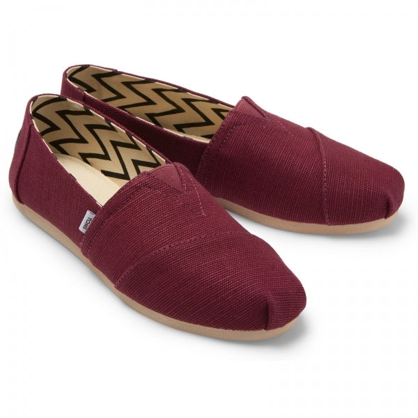 TOMS ALPARGATA Womens Slip-On Canvas Espadrilles Plum