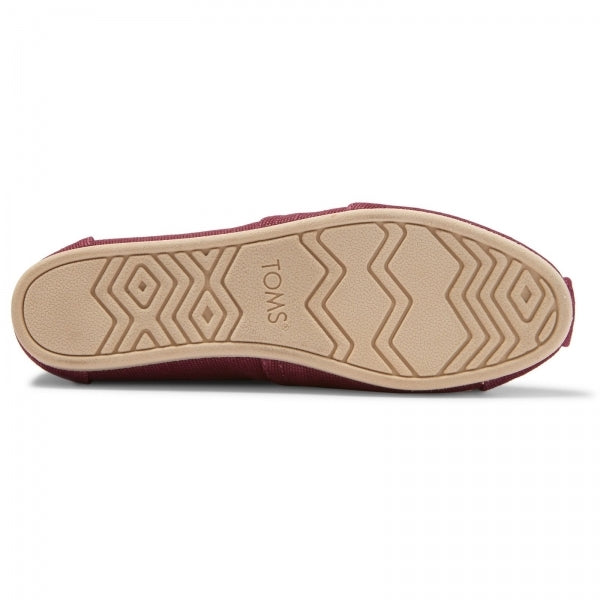TOMS ALPARGATA Womens Slip-On Canvas Espadrilles Plum