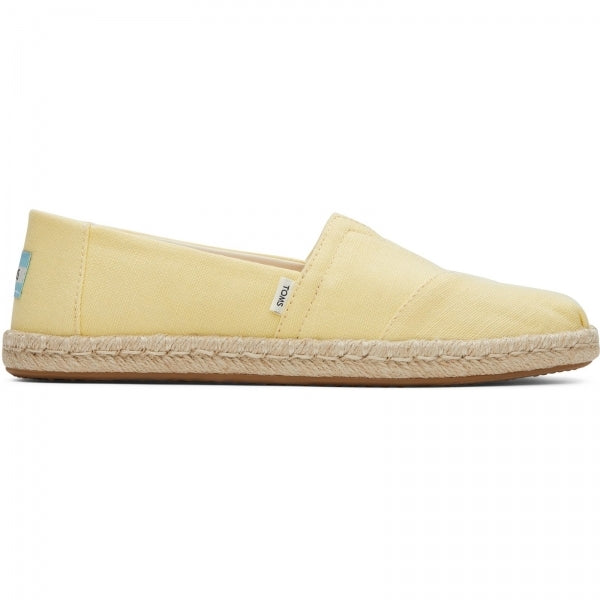 TOMS ALPARGATA ROPE Womens Slip-On Canvas Espadrilles Yellow