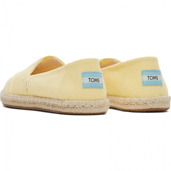 TOMS ALPARGATA ROPE Womens Slip-On Canvas Espadrilles Yellow