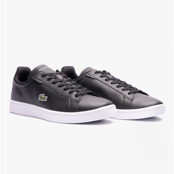 Lacoste CARNABY Mens Leather Casual Court Trainers Black/White