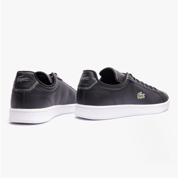 Lacoste CARNABY Mens Leather Casual Court Trainers Black/White