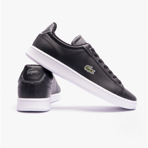Lacoste CARNABY Mens Leather Casual Court Trainers Black/White