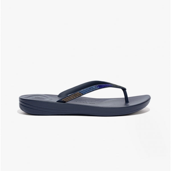 FitFlop iQUSHION OMBRE SPARKLE Womens Flip-Flops Midnight Navy