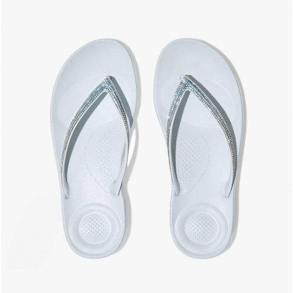 FitFlop iQUSHION OMBRE SPARKLE Womens Flip-Flops Seafoam Blue