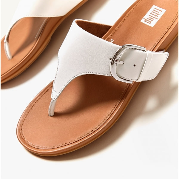 FitFlop GRACIE Womens Toe-Post Sandals Urban White