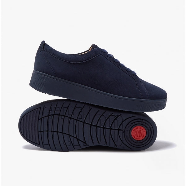 FitFlop RALLY Womens Suede Trainers Midnight Navy