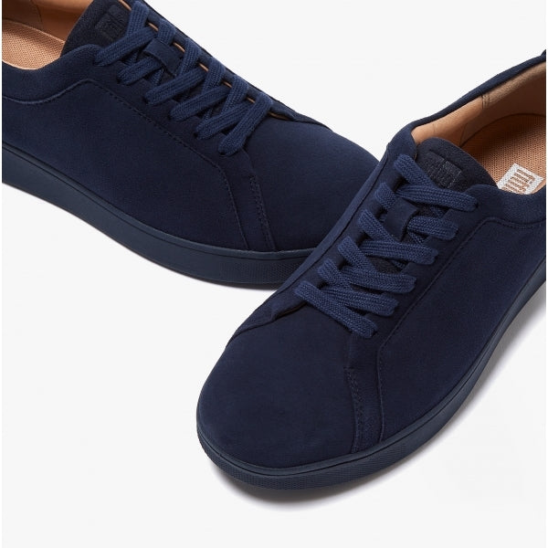FitFlop RALLY Womens Suede Trainers Midnight Navy