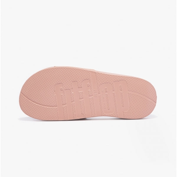 FitFlop iQUSHION Womens Rubber Pool Sliders Beige