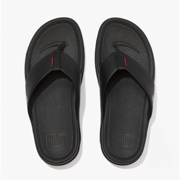 FitFlop SURFER Mens Toe-Post Sandals All Black