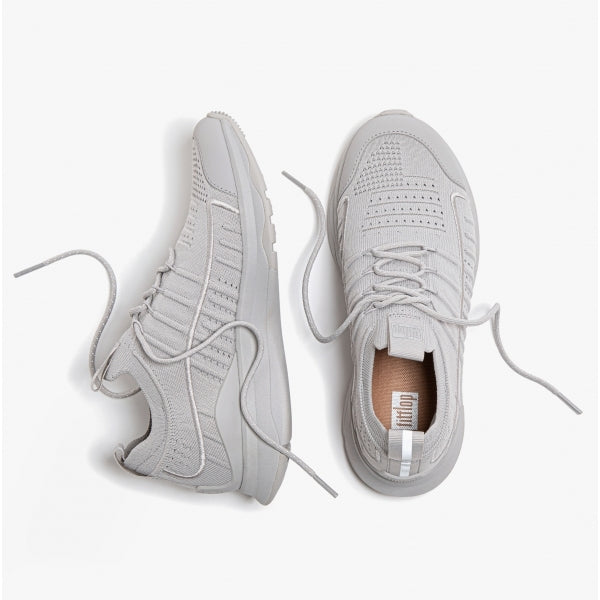 FitFlop VITAMIN FF Womens Knit Sport Trainers Soft Grey