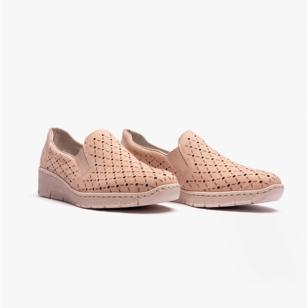 Rieker 53795-60 Womens Shoes Beige