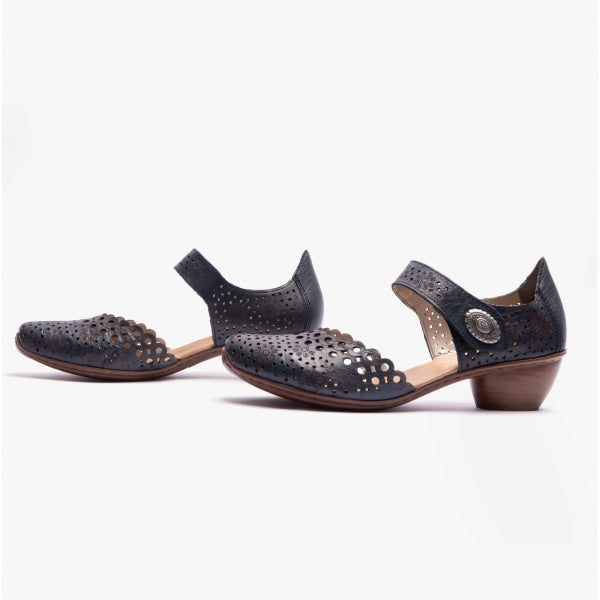 Rieker 43753-14 Womens Shoes Blue