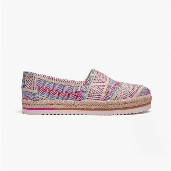 TOMS ALPARGATA PLATFORM ROPE Womens Espadrille Natural