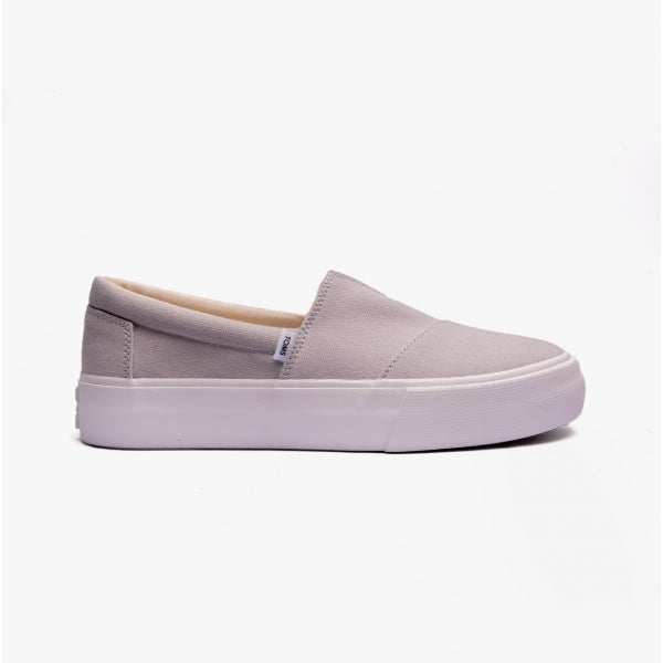 TOMS FENIX PLATFORM Womens Slip-On Trainers Grey