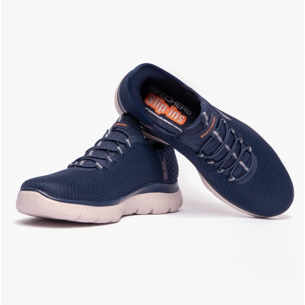 Skechers 232457/NVY SUMMITS - HIGH RANGE Mens Bungee Lace Trainers Navy