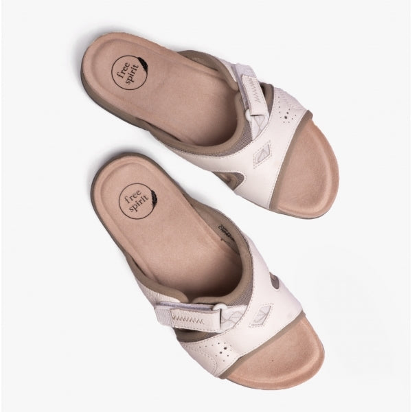 Free Spirit WICKFORD 2 Womens Mule Sandals White