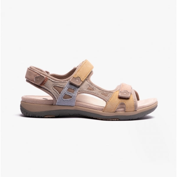 Free Spirit ZEAL Womens Colourblock Sandals Blush Multi