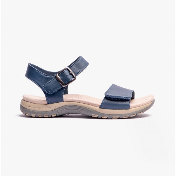 Free Spirit MAINE Womens Soft Leather Sandals Navy