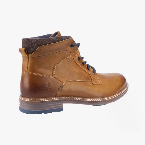 Hush Puppies JOEL Mens Leather Boots Camel