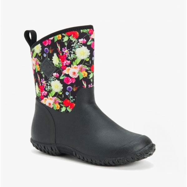 MUCKSTER II MID Womens Rubber Short Boots Night Floral