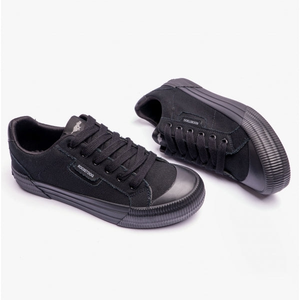 Rocket Dog CHEERY Womens Canvas Trainers Black