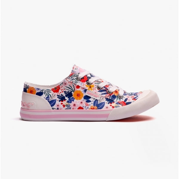 Rocket Dog JAZZIN Womens Floral Trainers White Multi