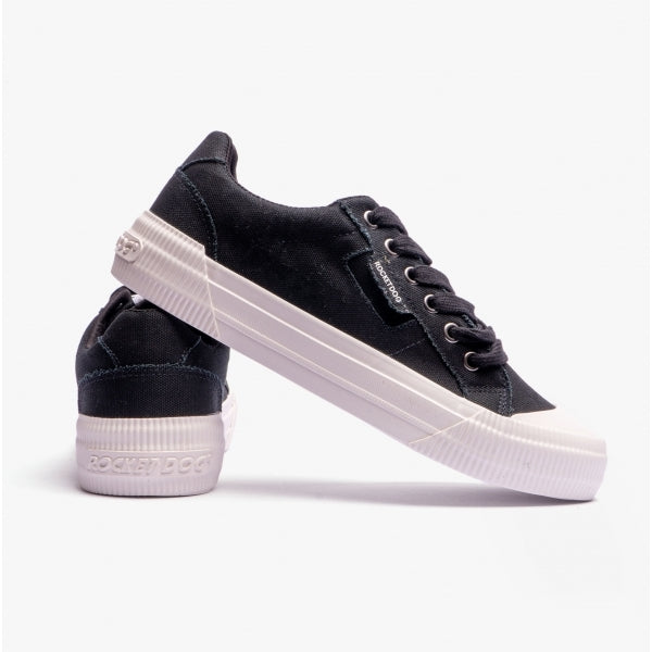 Rocket Dog CHEERY Womens Casual Trainers Black/White