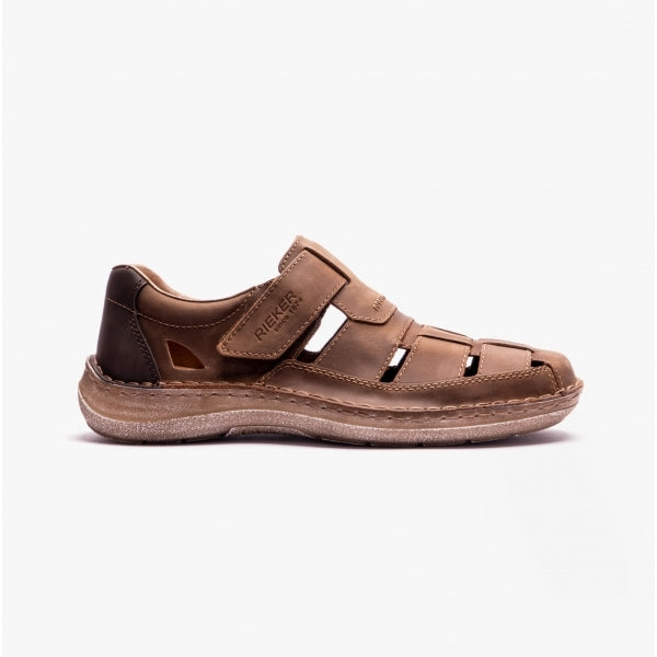Rieker 03078-25 Mens Fisherman Sandals Brown