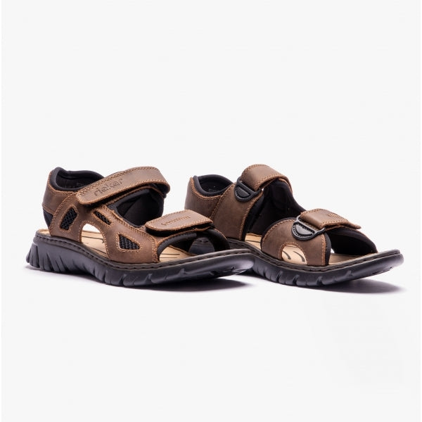 Rieker 26761-26 Mens Sandals Brown