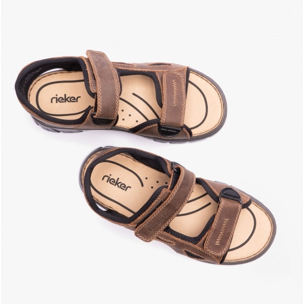 Rieker 26761-26 Mens Sandals Brown