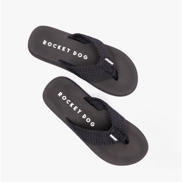 Rocket Dog ADIOS Womens Flip-Flops Black