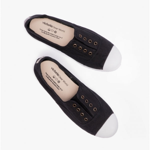 Victoria 1915 INGLESA DREC Womens Canvas Pumps Black
