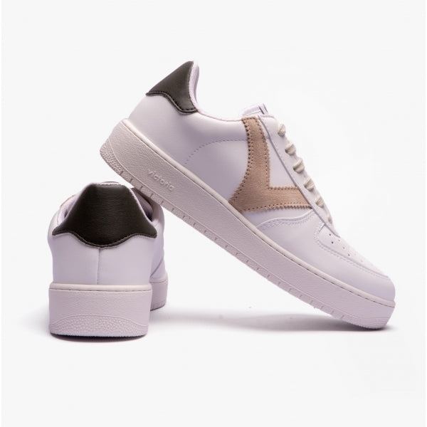 Victoria MADRID CONTRAST FAUX LEATHER Womens Trainers Taupe