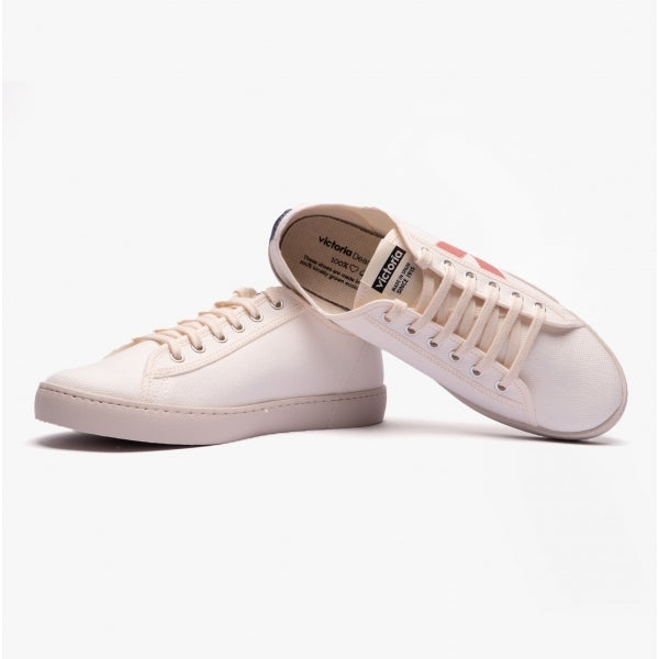 Victoria BERLIN ECO CONTRAST CANVAS Womens Trainers White/Rose