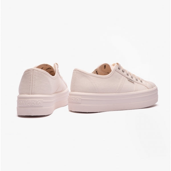 Victoria BARCELONA MONOCHROME Womens Platform Trainers Cotton