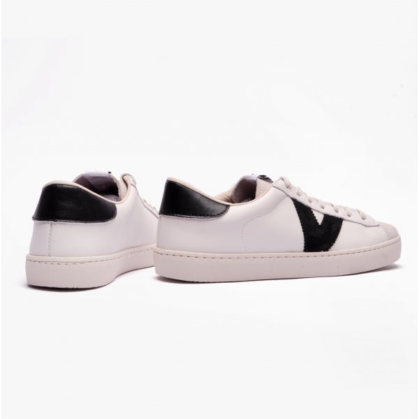 Victoria BERLIN LEATHER & SPLIT Womens Trainers White/Black
