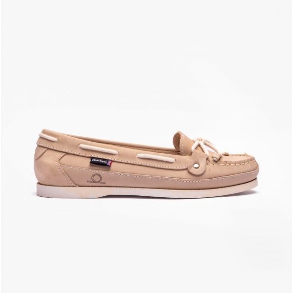 Chatham ALCYONE G2 Womens Nubuck Boat Shoes Stone