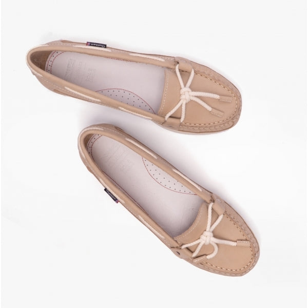 Chatham ALCYONE G2 Womens Nubuck Boat Shoes Stone