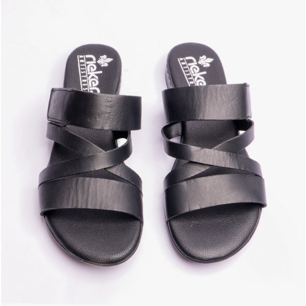 Rieker 60255-00 Womens Mules Black