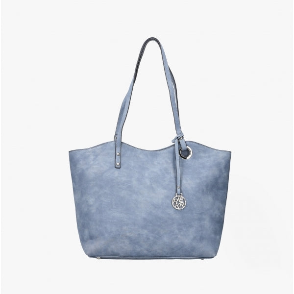 Rieker H1369-12 Womens Tote Bag Sky Blue