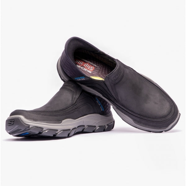 Skechers 204810/BLK RESPECTED-ELGIN Mens Shoes Black