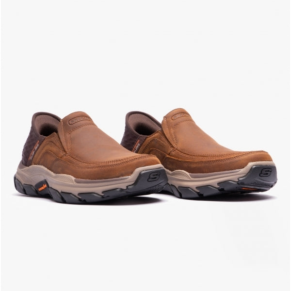 Skechers 204810/CDB RESPECTED-ELGIN Mens Shoes Dark Brown