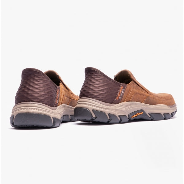 Skechers 204810/CDB RESPECTED-ELGIN Mens Shoes Dark Brown