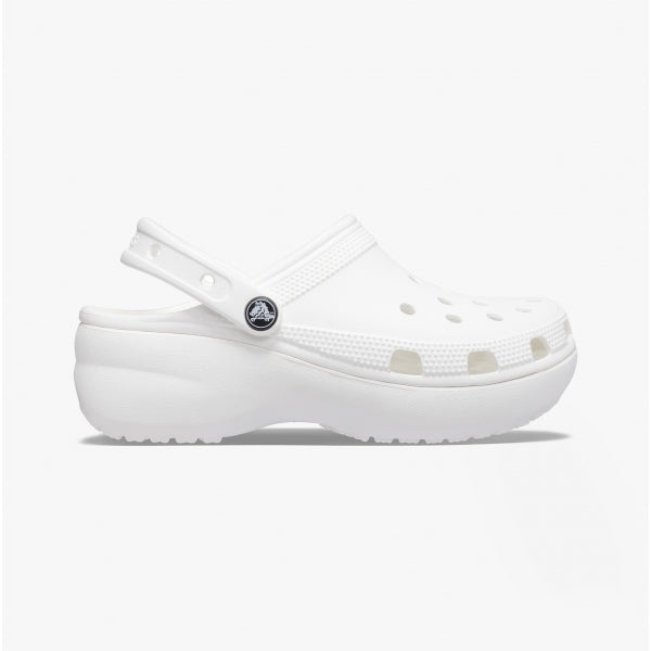 Crocs 206750-100 CLASSIC PLATFORM CLOG Womens Clogs White