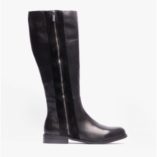 Hush Puppies FAITH Womens Leather Tall Boots Black