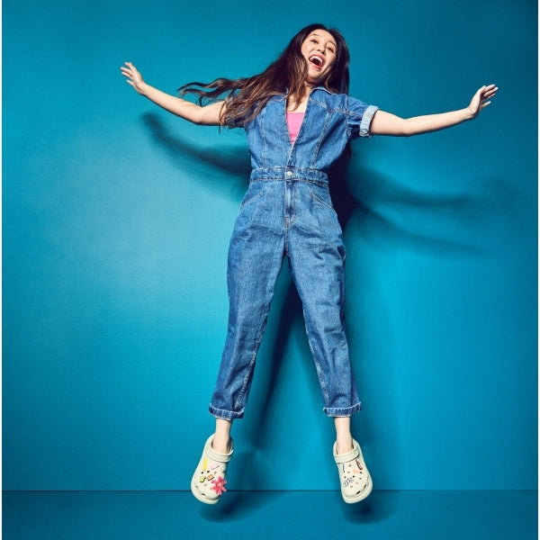 Crocs 207521-2Y2 CLASSIC CRUSH Womens Clogs Bone