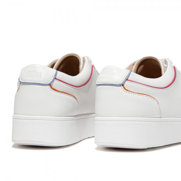 FitFlop RALLY PIPING Womens Trainers Urban White Mix