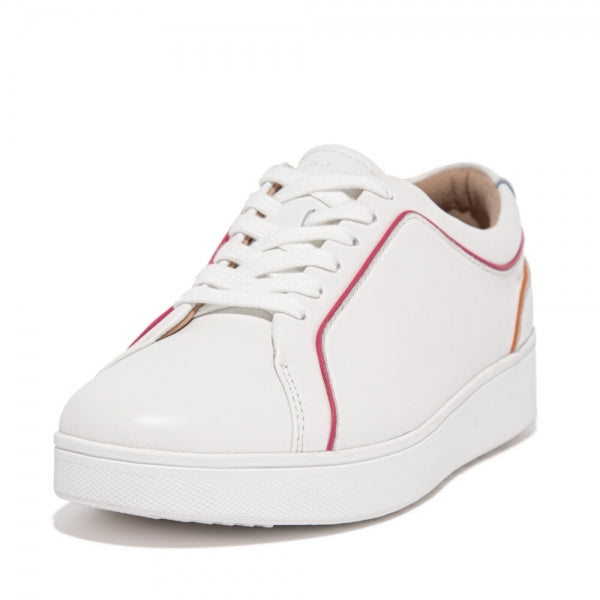 FitFlop RALLY PIPING Womens Trainers Urban White Mix