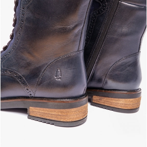 Hush Puppies RUDY Womens Leather Tall Boots Navy